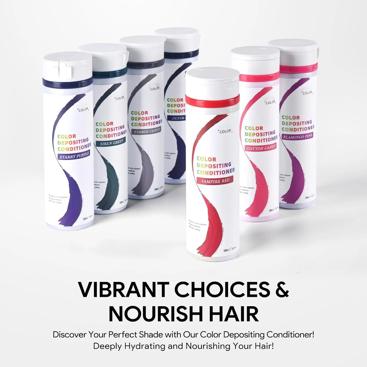 Color Depositing Conditioner, Semi Permanent Hair Color - In-Shower, Prevent Fading & Refresh Color, Free of Damaging Chemicals, 7 Fl Oz, Purple