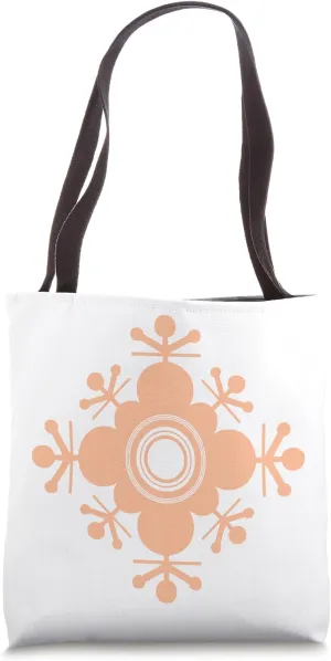 COLOR OF THE YEAR 2024 - PEACH FUZZ Christmas Winter Icicle Tote Bag