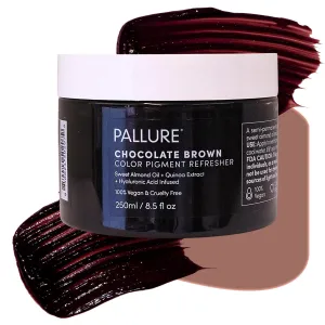 Color Pigment Refresher Mask, Semi Permanent Hair Color Depositing Conditioner, 8.5 Oz (Brown)
