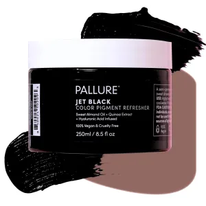 Color Pigment Refresher Mask, Semi Permanent Hair Color Depositing Conditioner, 8.5 Oz (Intense Black)