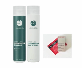 Colure True Color Care Super Luxe Shampoo & Conditioner Duo 10.1 oz Each   2 Samples. Vegan, Cruelty Free, Organic. Free of Sulfates, Parabens, Dyes, Petrolatum, Wheat & Soy.