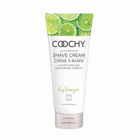Coochy Rash-Free Shave Cream | Conditioner & Moisturizing Complex | Ideal for Sensitive Skin, Anti-Bump | Made w/Jojoba Oil, Safe to Use on Body & Face | Key Lime Pie 12.5floz/ 370mL