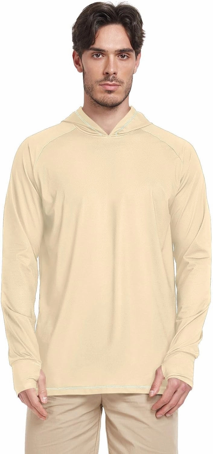 Cooling Mens Sun Shirts UV Protection Long Sleeve, Long Sleeves Light Jackets for Men, Pink Blue Gradient S