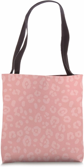 Coral - Chic Elegant Leopard Animal Print Pattern Tote Bag