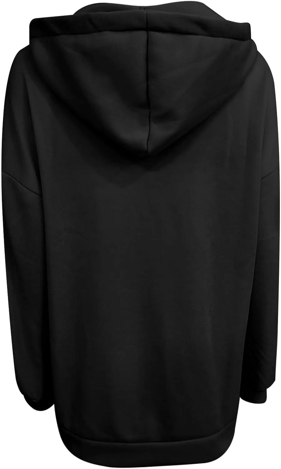 COTECRAM Women's Zip Up Hoodies Oversized Long Sleeve Fall Hooded Sweatshirts Casual Long Fleece Jacket Coats with Pockets
