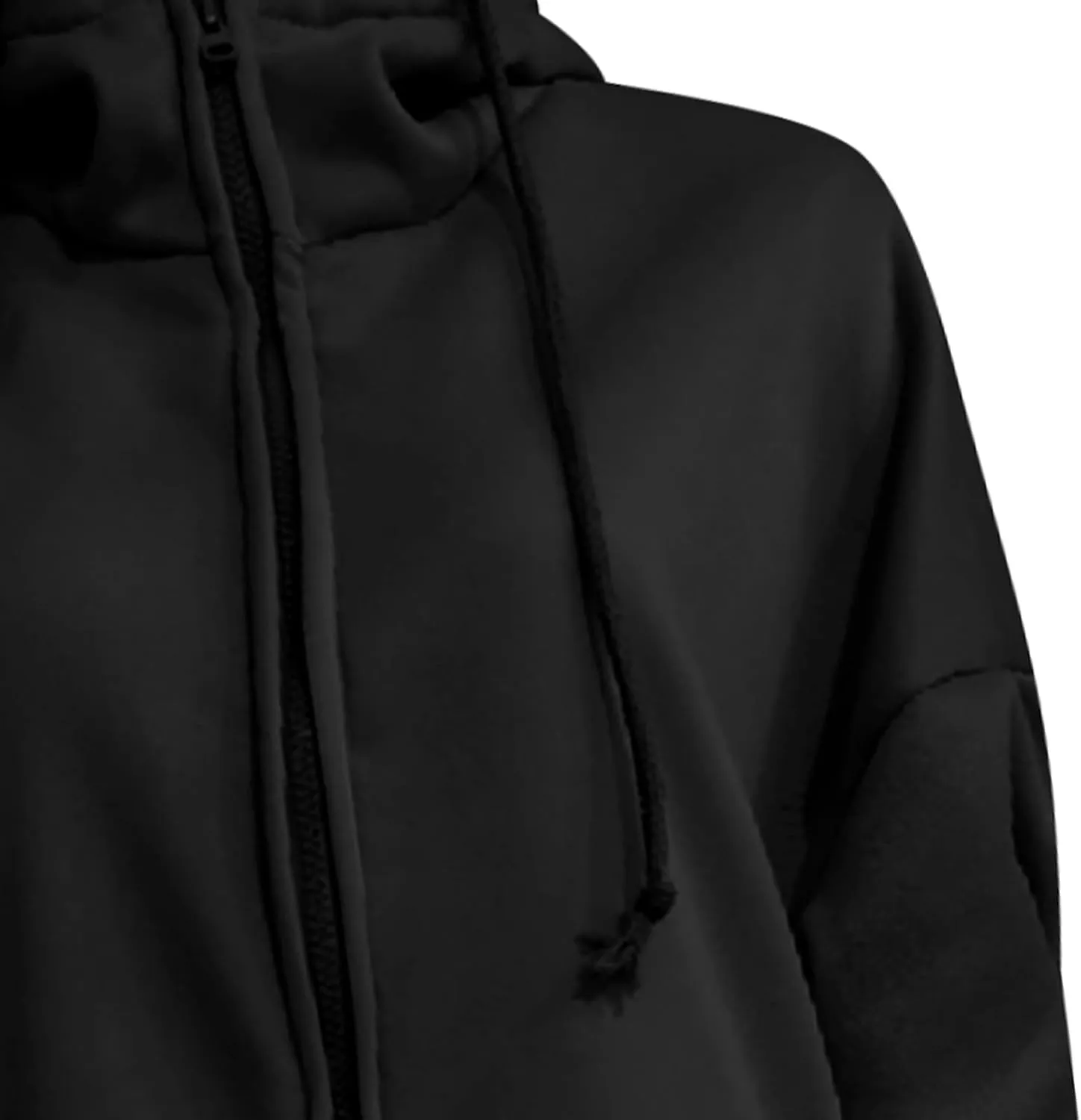 COTECRAM Women's Zip Up Hoodies Oversized Long Sleeve Fall Hooded Sweatshirts Casual Long Fleece Jacket Coats with Pockets