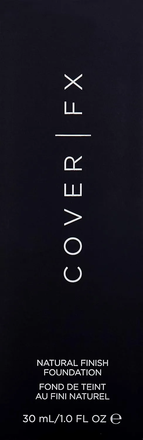 Cover FX Natural Finish Foundation: Water-based Foundation that Delivers 12-hour Coverage and Natural, Second-Skin Finish with Powerful Antioxidant Protection - N110, 1 Fl Oz