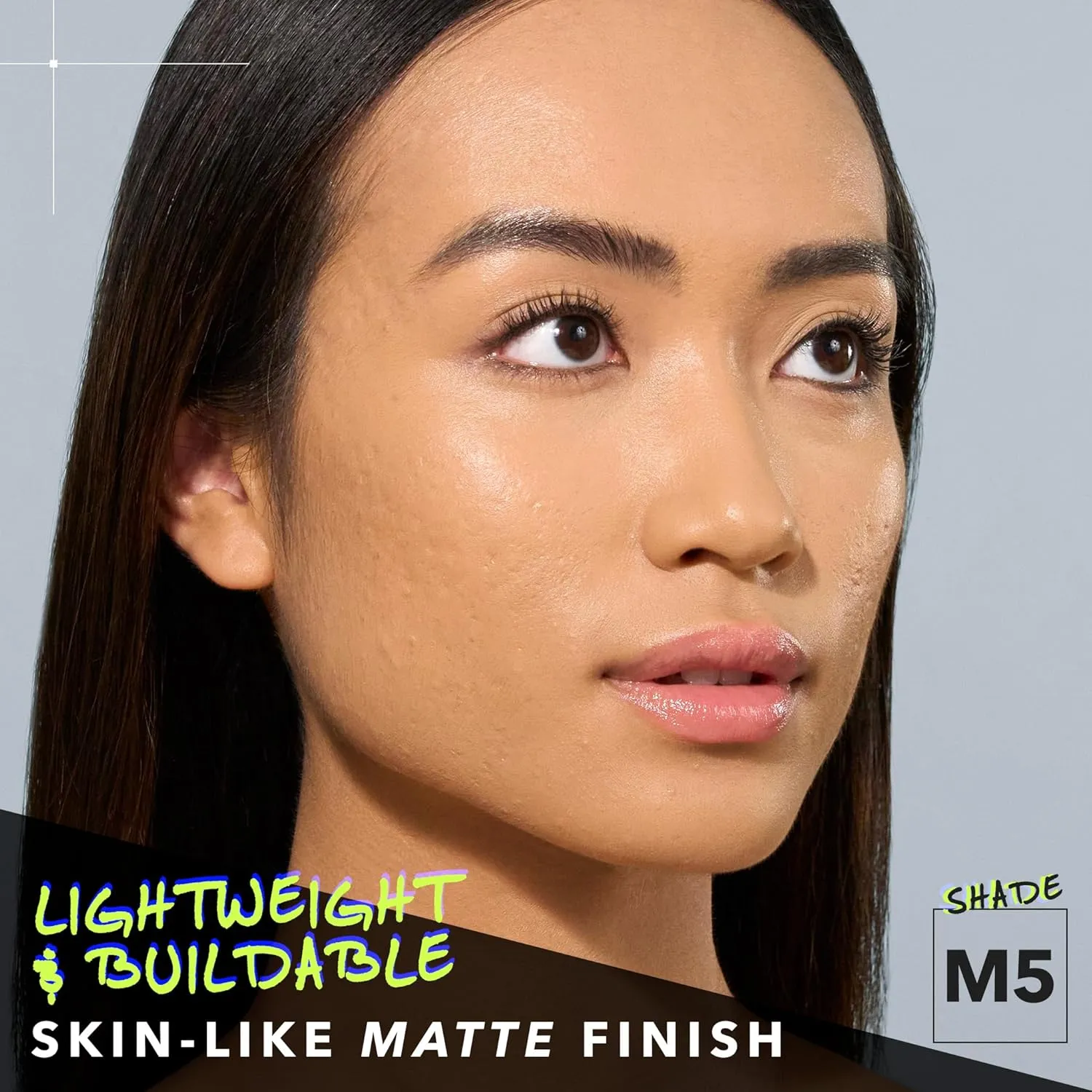 COVER FX Power Play Foundation - Shade M5 - Buildable Full Coverage - Waterproof Sweat-Proof Transfer-Proof - Natural Matte Finish - All Skin Types