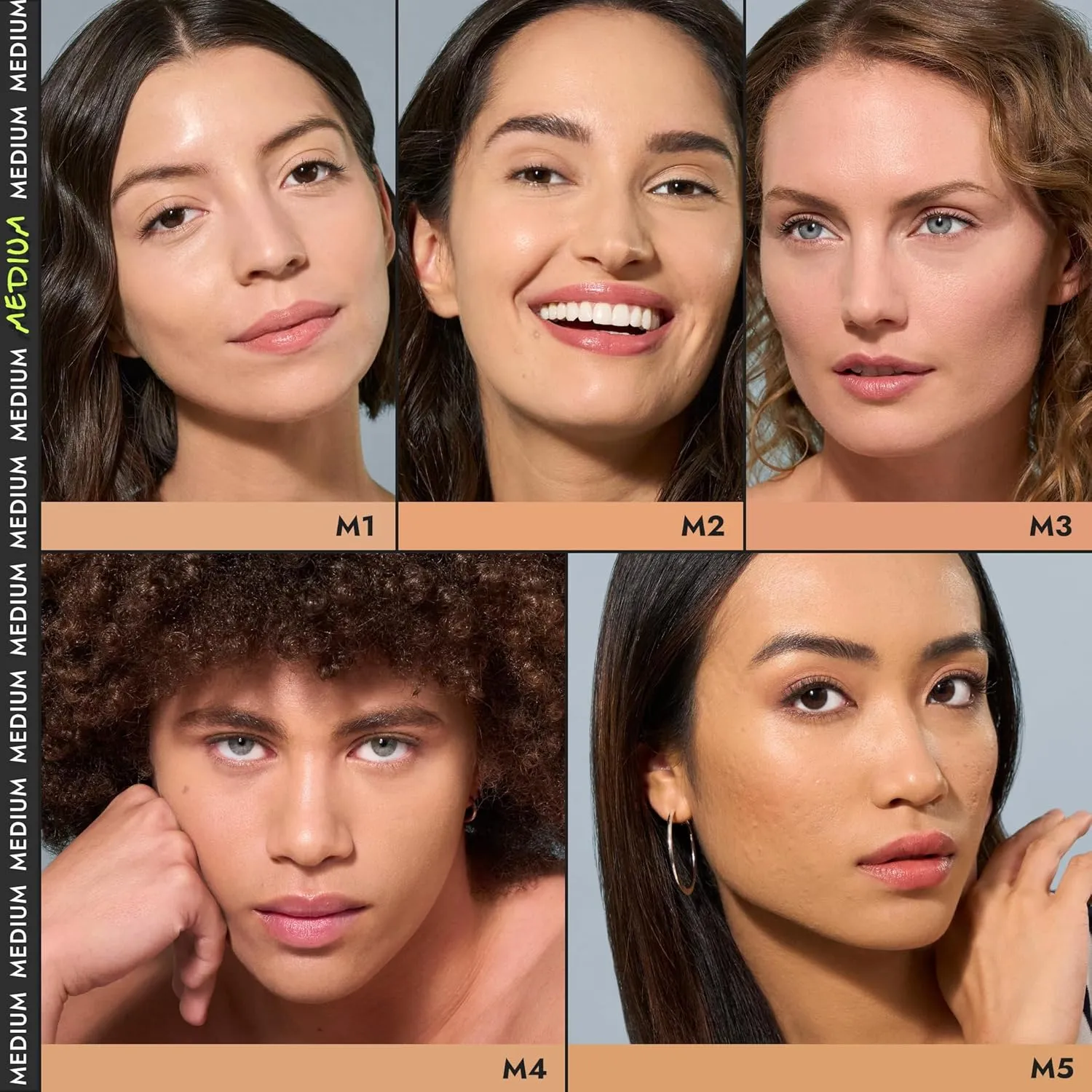 COVER FX Power Play Foundation - Shade M5 - Buildable Full Coverage - Waterproof Sweat-Proof Transfer-Proof - Natural Matte Finish - All Skin Types