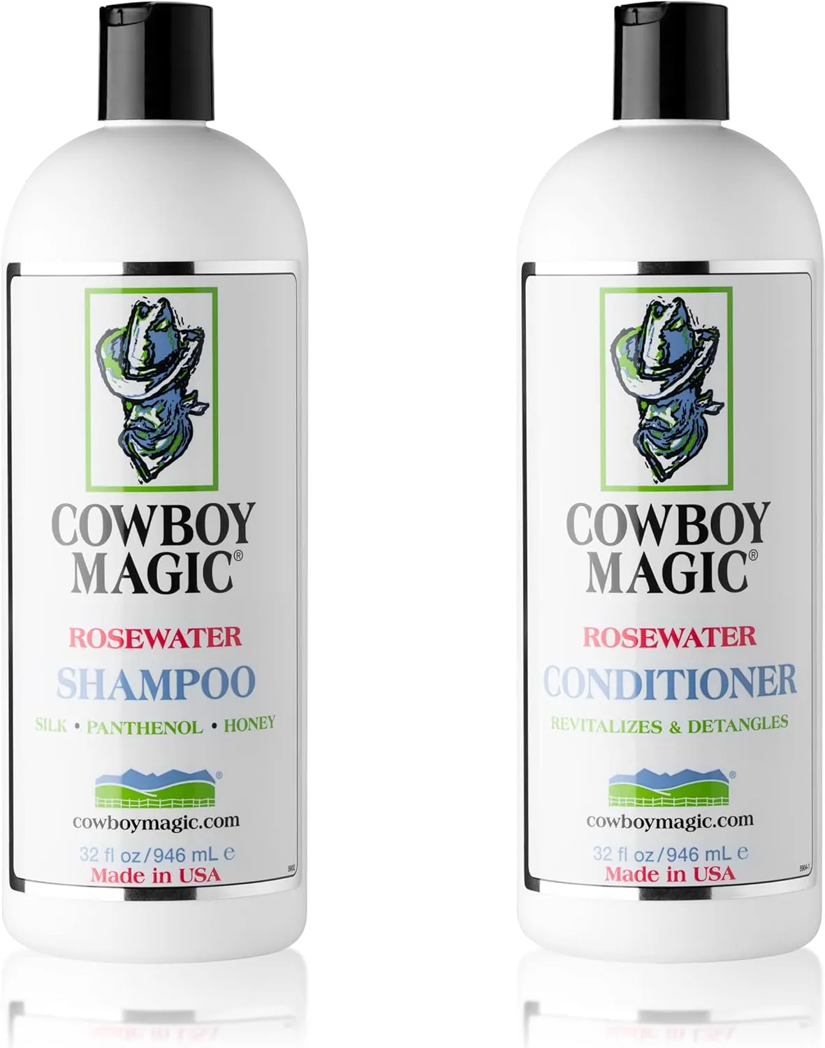 Cowboy Magic Rosewater Shampoo   Conditioner 32 Ounce Each