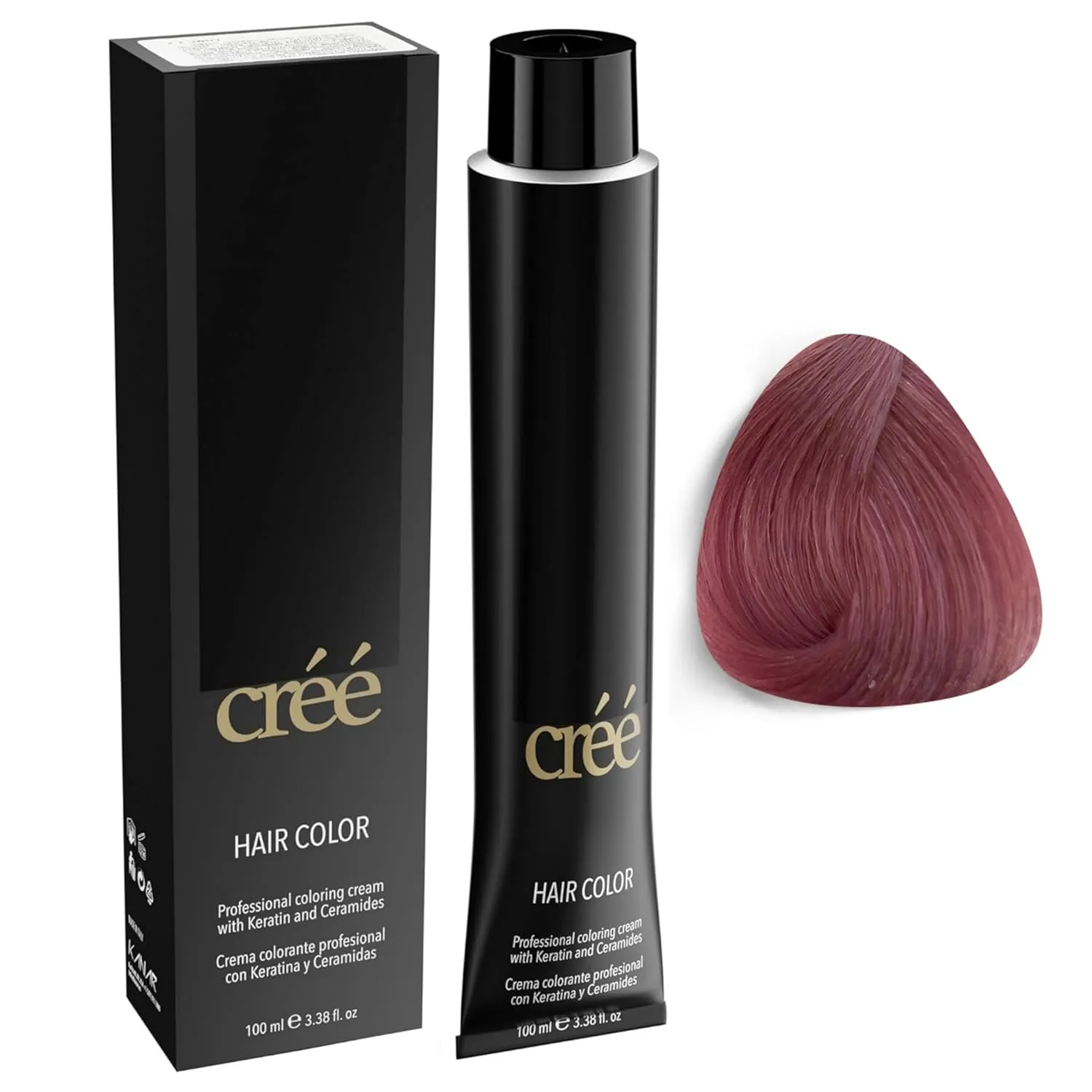 Cree Professional 7 -Pastel Rose - Permanent Hair Color - Long Lasting, Rich Vibrant - Gray Coverage 100ml - 3.4 fl.oz.