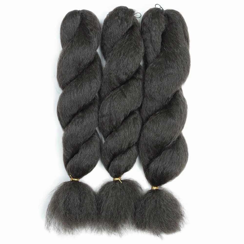 Crochet Vixen Bundles 22 inch Kinky Straight Crochet Hair for Black Women 3 Packs Premium Synthetic Fibers Crochet Braids (4#, 22 inch)