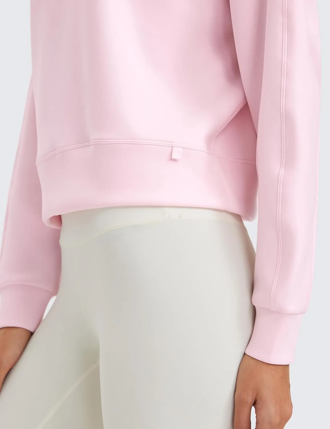 CRZ YOGA Womens SoftAura Crewneck Sweatshirt Long Sleeve Workout Casual Pullover Basic Fall Tops