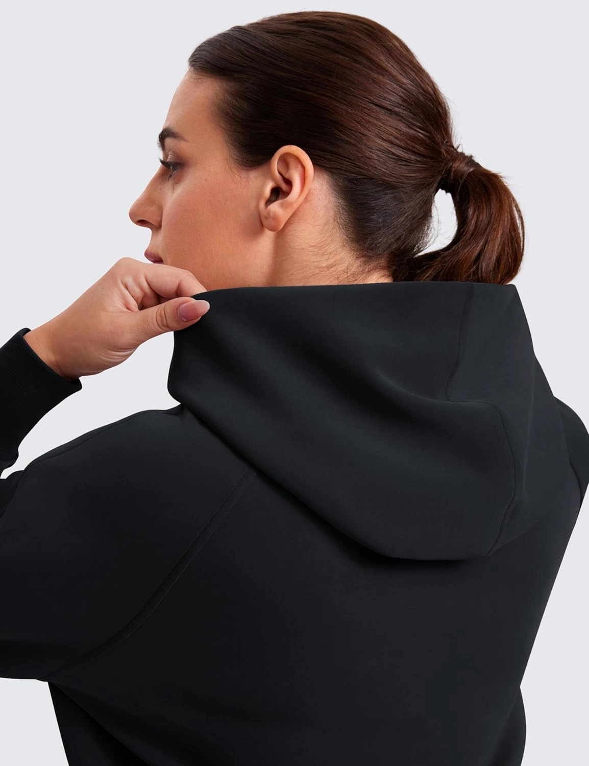 CRZ YOGA Womens SoftAura Full Zip Up Hoodie Workout Casual Hooded Sweatshirt Long Sleeve Athletic Jacket