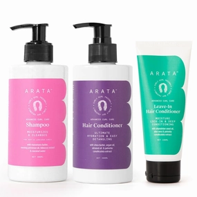 Curl Enhancing Combo of 3 | Shampoo (300 ML), Rinse-Out Conditioner (300 ML) & Leave-In Conditioner (100 ML) | for Dry, Frizzy, Wavy, Curly, Coily Hair | No Sulphate,Paraben,Silicone
