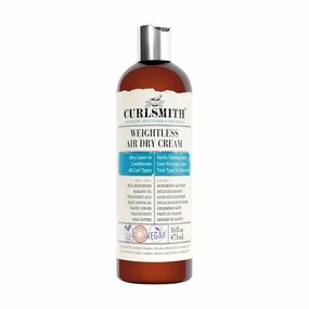 CURLSMITH - Weightless Air Dry Cream - Vegan Leave-In Conditioner for Any Hair Type, Smooths Hair