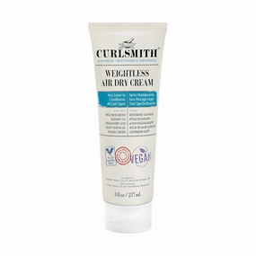 CURLSMITH - Weightless Air Dry Cream - Vegan Leave-In Conditioner for Any Hair Type, Smooths Hair