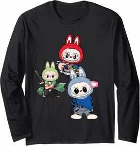 Cute Labubu The Monsters Funny Labubu Lover Men Women Kids Long Sleeve T-Shirt
