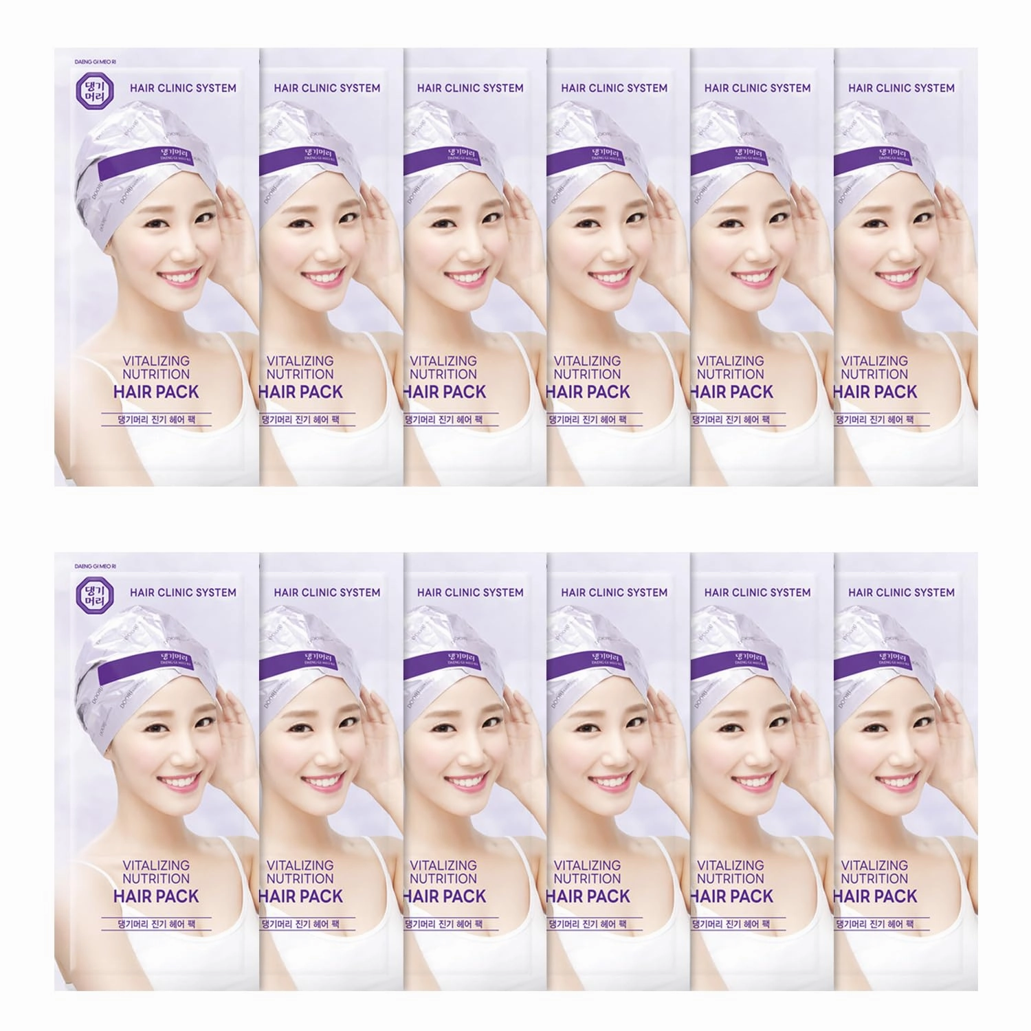 Daeng Gi Meo Ri - Vitalizing Nutrition Hair Pack - Korean Hair Treatment for Dry Damaged Frizzy Hair - Herbal Deep Conditioner with Ginseng - K-Beauty Hair Mask 12 Pack (35g / 1.23 fl. oz)