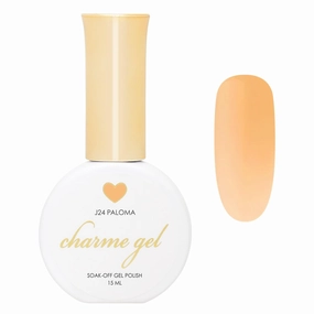 Daily Charme J25 Tuxedo Rainbow Jelly Gel Nail Polish, HEMA-Free, Jelly Transparent Colors Sheer Soak Off UV Led Gel Nail Polish, Home DIY/Nail Salon Manicure (Warm Peach)