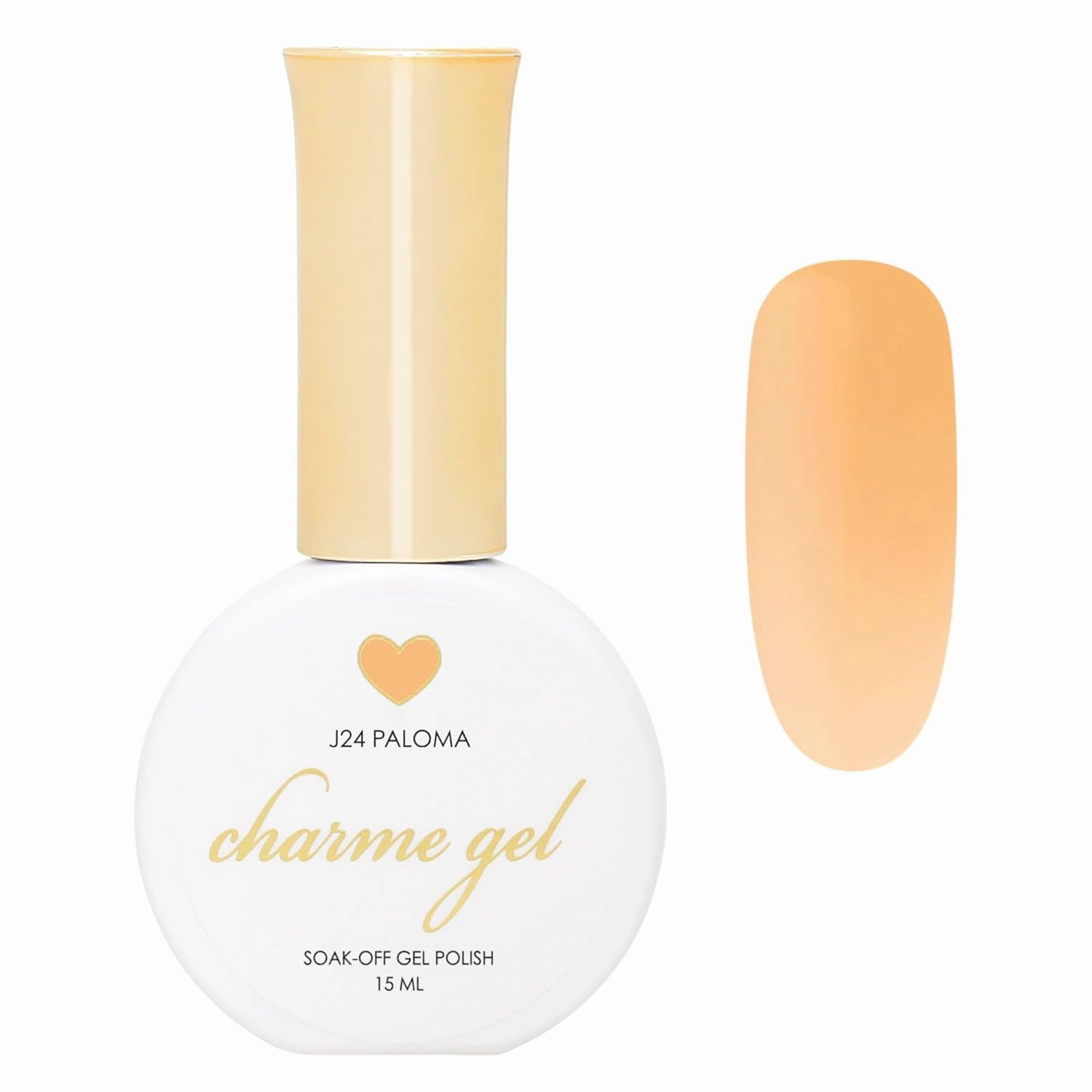 Daily Charme J25 Tuxedo Rainbow Jelly Gel Nail Polish, HEMA-Free, Jelly Transparent Colors Sheer Soak Off UV Led Gel Nail Polish, Home DIY/Nail Salon Manicure (Warm Peach)