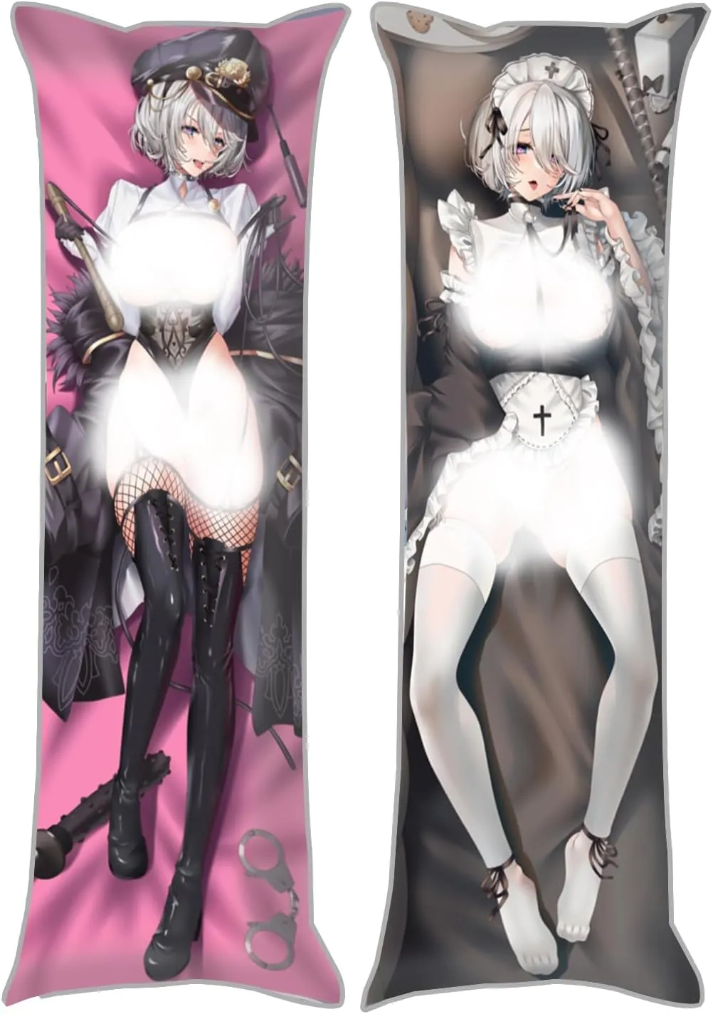 Dakimakura Original 20"x59" Anime Pillowcase Double-Sided Pattern Hugging Body Pillow Cover Case Peach Skin (C)