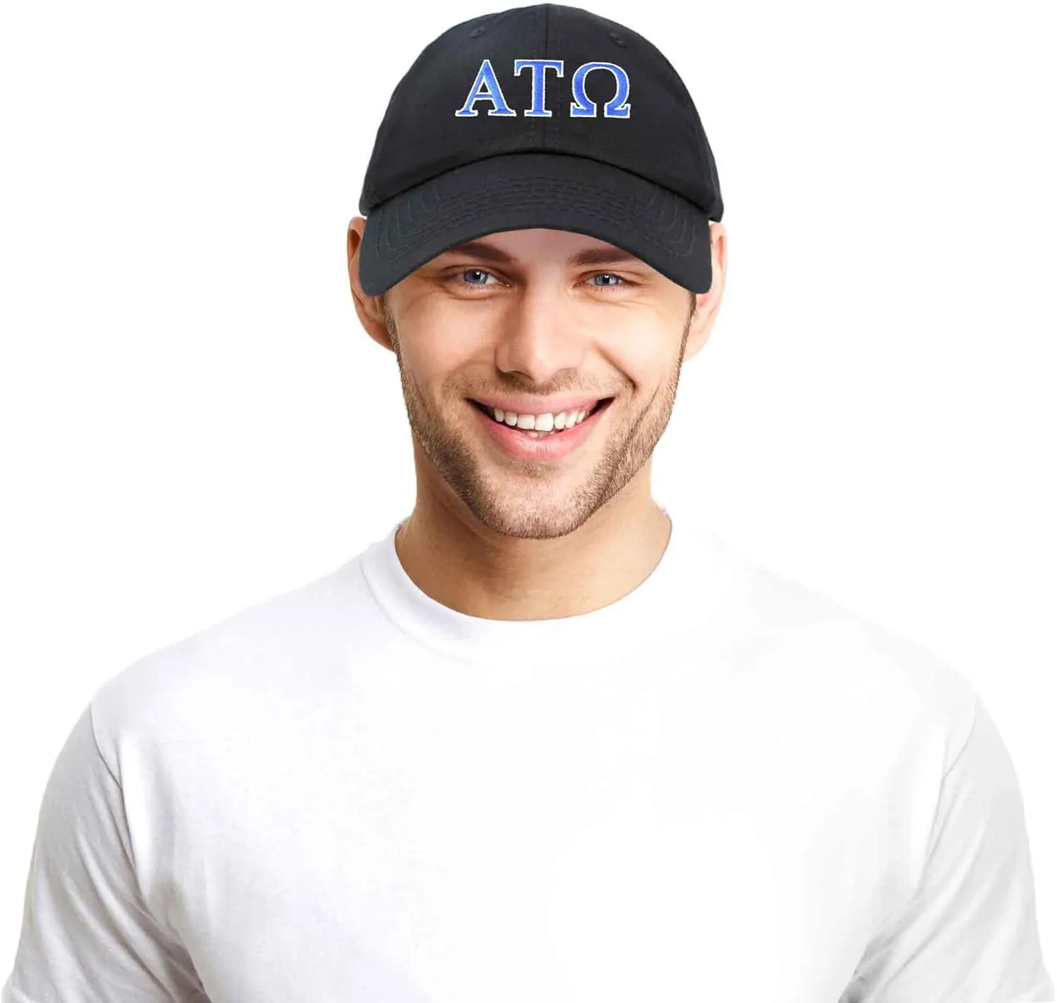DALIX Alpha Tau Omega Fraternity Greek Letters Ball Cap Embroidered Hat
