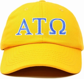 DALIX Alpha Tau Omega Fraternity Greek Letters Ball Cap Embroidered Hat