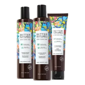 Damage Repair Shampoo and Conditioner | Restore Moisture, Shine & Vitality | Dry, Damaged, Coarse Hair | Vegan | Paraben Free