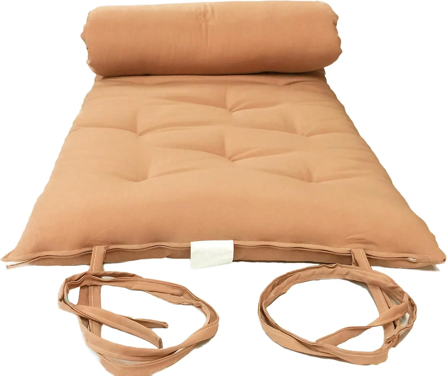 D&D Futon Furniture Traditional Japanese Floor Futon Mattresses, Foldable Cushion Mats, Yoga, Meditaion Single Size 3" Thick X 27" Wide X 80" Long (Peach)