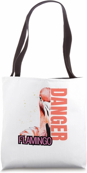 Danger Flamingo Tote Bag