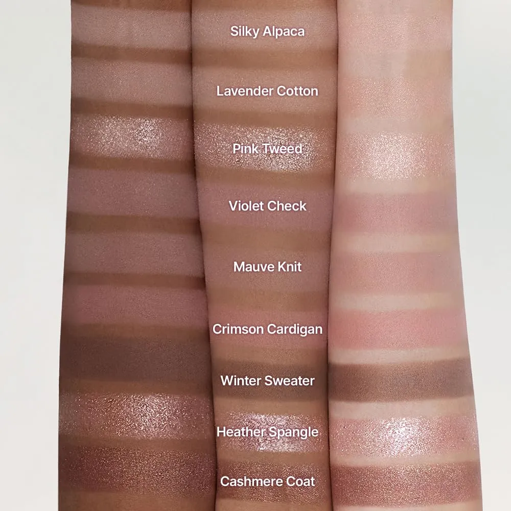 dasique Shadow Palette #16 Violet Knit l Vegan, Cruelty-Free l 9 Blendable Shades in Smooth Matte and Shimmer Finishes with Gorgeous Pearls