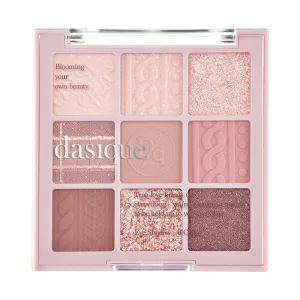 dasique Shadow Palette #16 Violet Knit l Vegan, Cruelty-Free l 9 Blendable Shades in Smooth Matte and Shimmer Finishes with Gorgeous Pearls