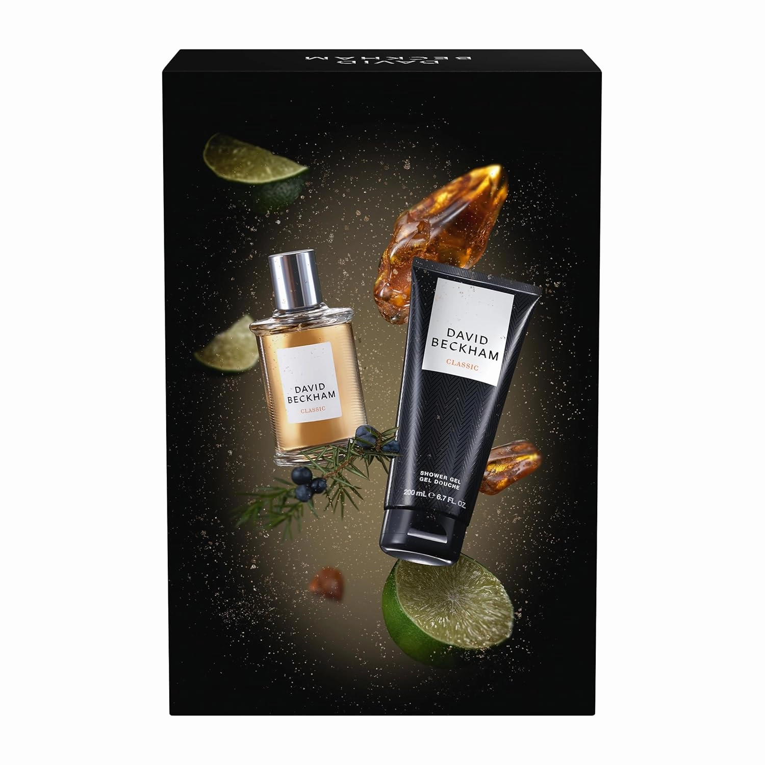 David Beckham Classic Eau de Toilette   Shower Gel Gift Set, Notes of Grapefruit, Cashmere Wood, and Musk, Men's Fragrance, Long Lasting, Everyday Fragrance
