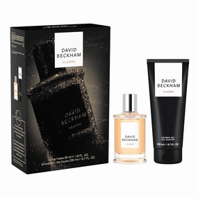 David Beckham Classic Eau de Toilette   Shower Gel Gift Set, Notes of Grapefruit, Cashmere Wood, and Musk, Men's Fragrance, Long Lasting, Everyday Fragrance