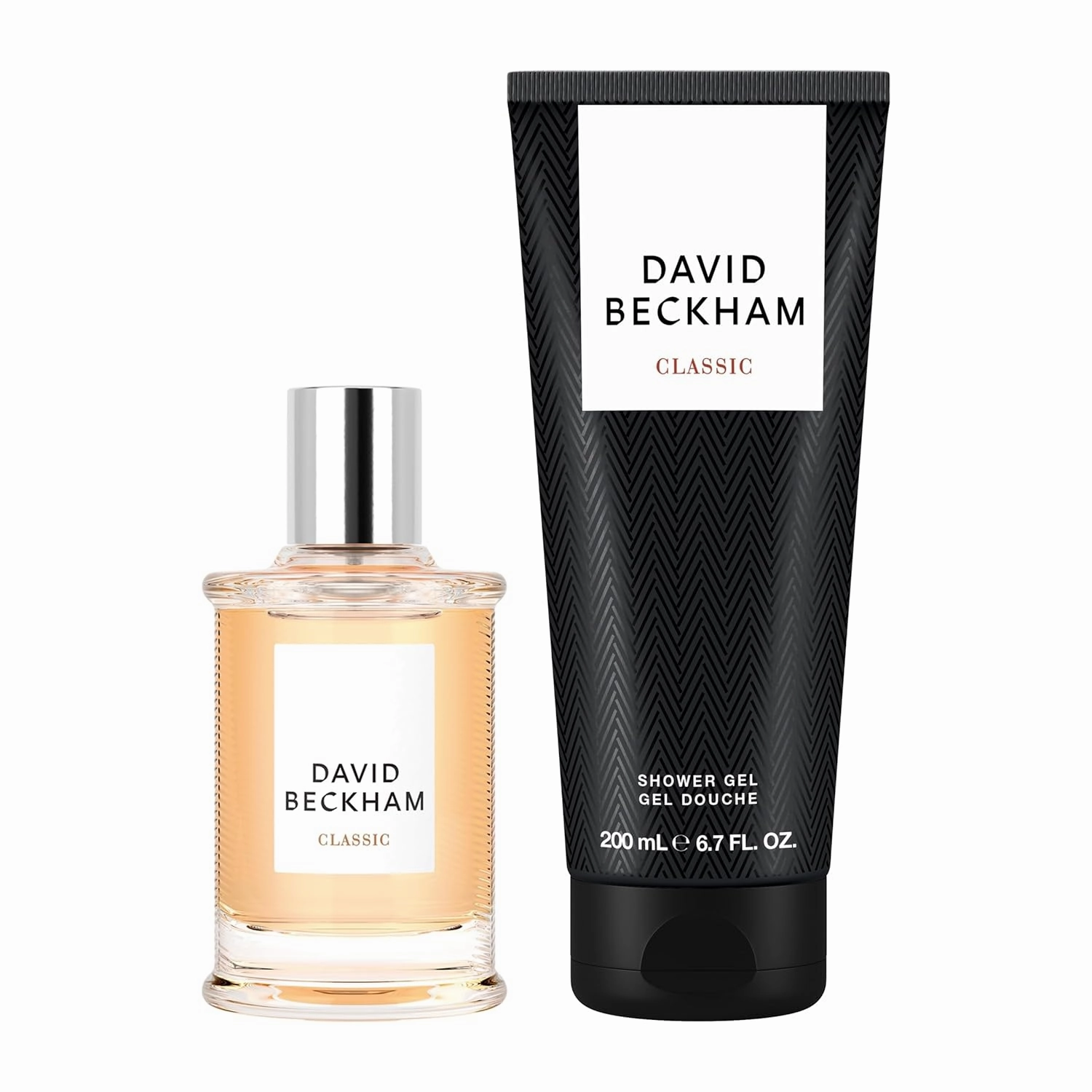 David Beckham Classic Eau de Toilette   Shower Gel Gift Set, Notes of Grapefruit, Cashmere Wood, and Musk, Men's Fragrance, Long Lasting, Everyday Fragrance