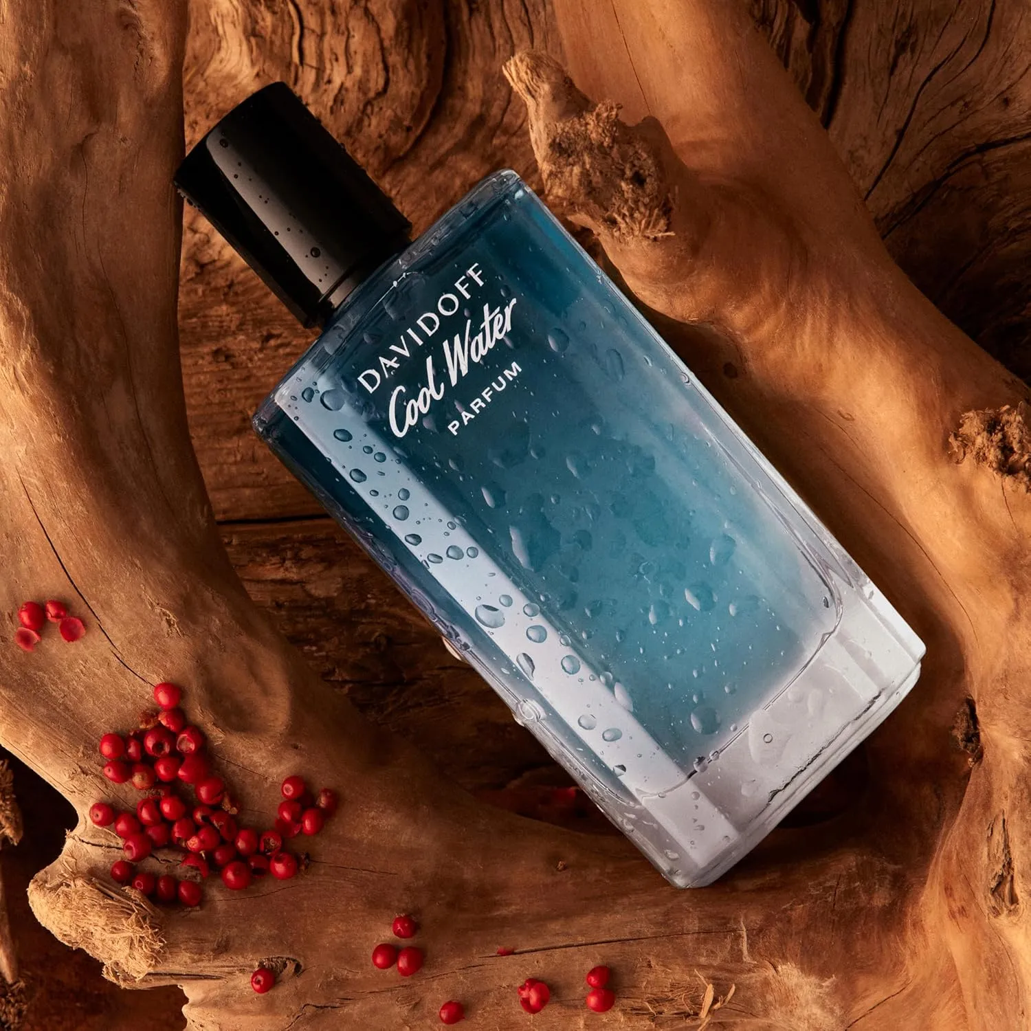 Davidoff Cool Water Parfum – Woody Men's Cologne – With Notes of Pink Pepper, Vetiver & Sandalwood – Long Lasting Fragrance