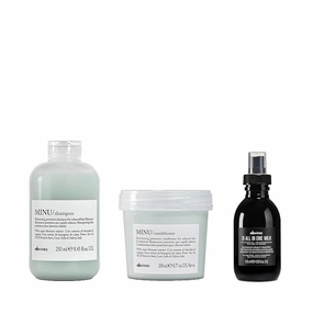 Davines All In One Milk Lotion   Minu Shampoo   Minu Conditioner