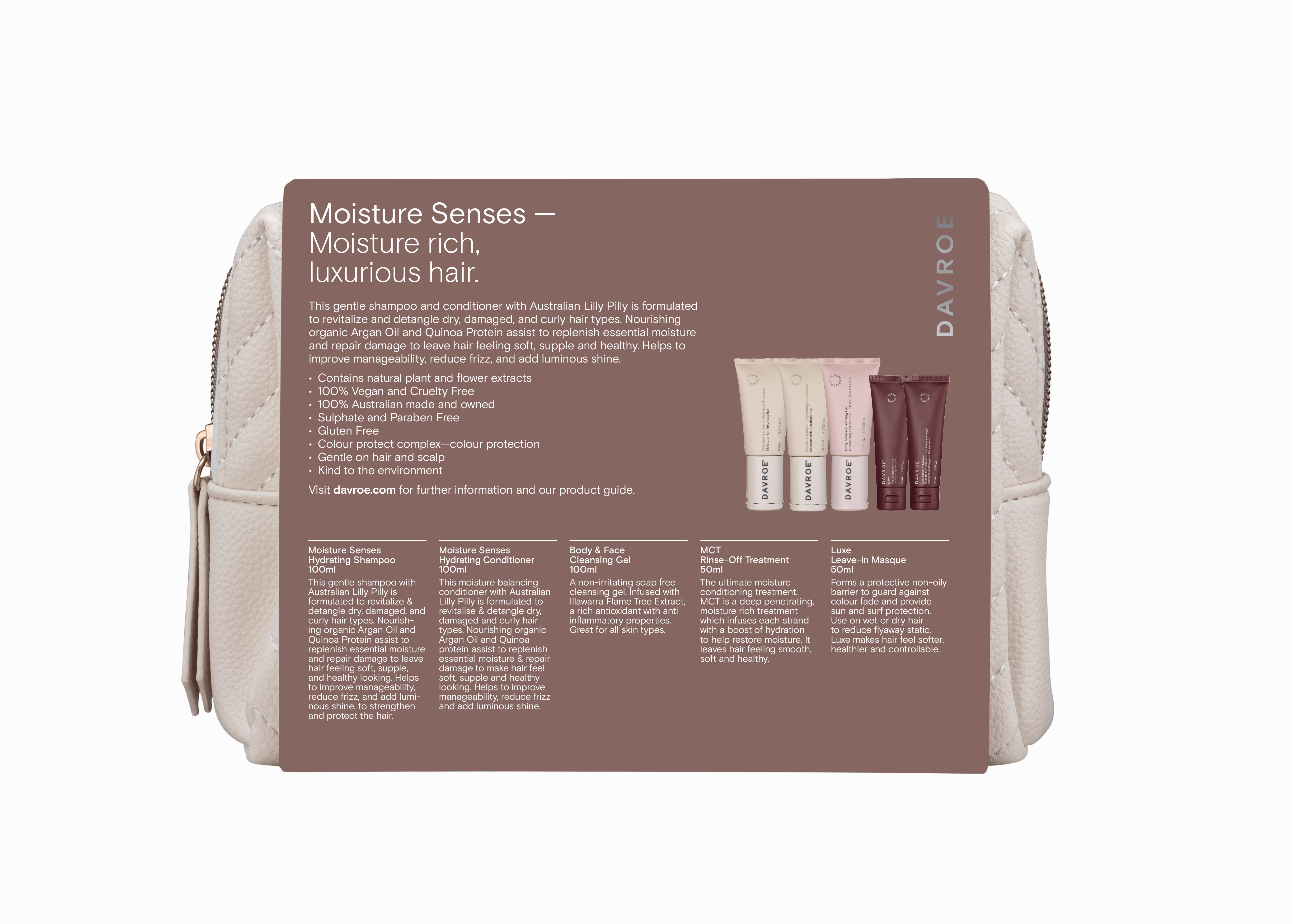 Davroe Moisture Senses Christmas Travel Pack