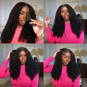 Deep Wave Human Hair Bundles （12 14 16 ）12A 100% Unprocessed Brazilian Virgin Human Hair Deep Curly Human Hair Weave 3 Bundles Extensions for Black Women Natural Color