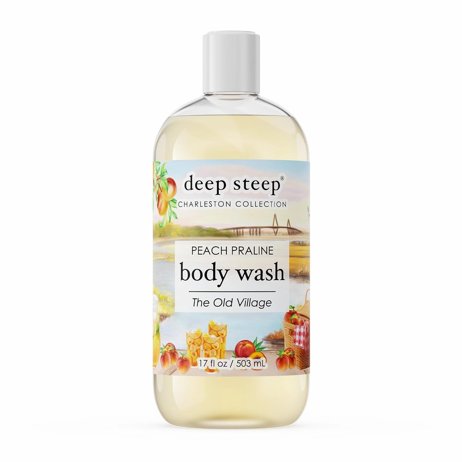 Deep Steep Body Wash 17 oz (Peach Praline)