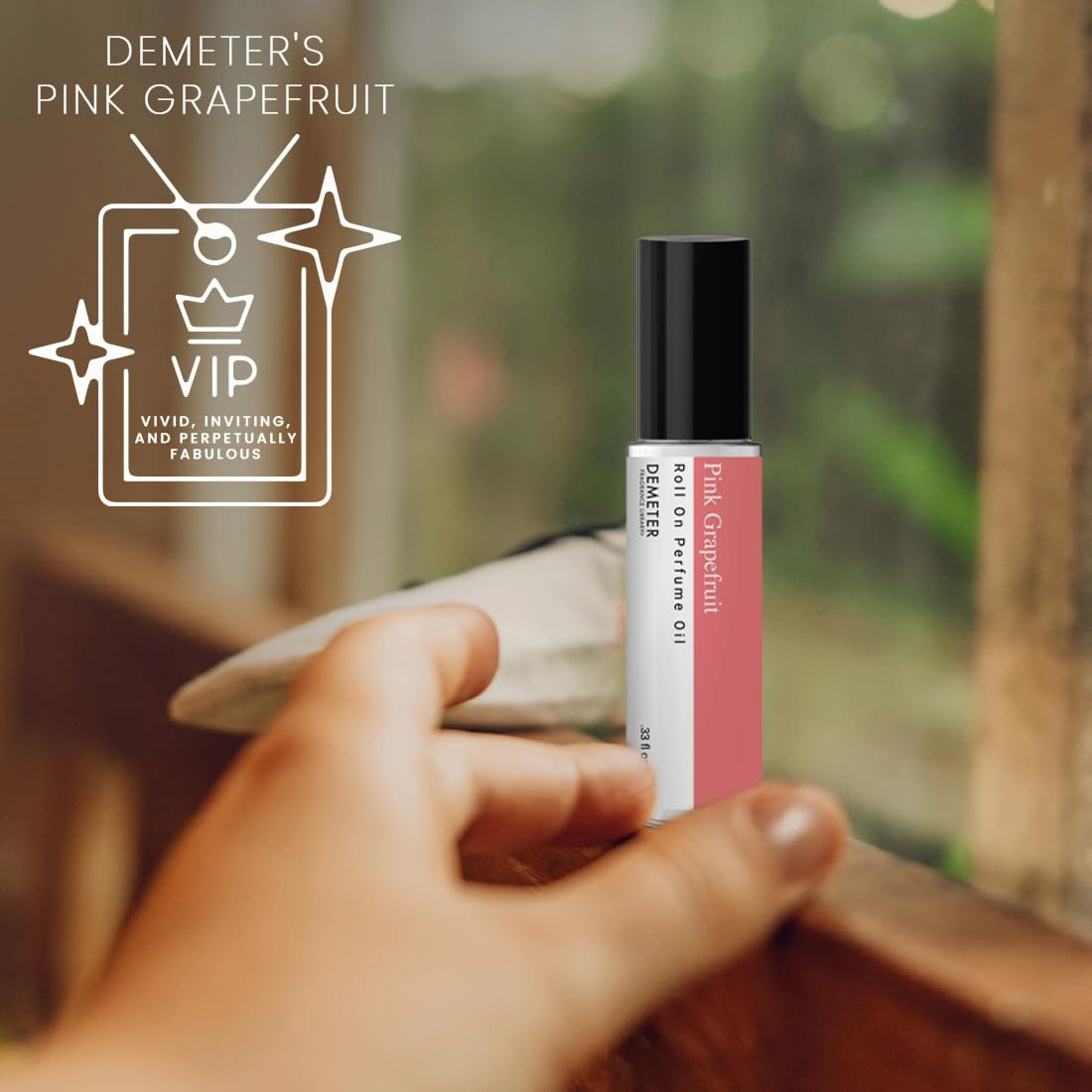 DEMETER Pink Grapefruit Roll On Perfume Oil, 0.33 Oz, Long-Lasting