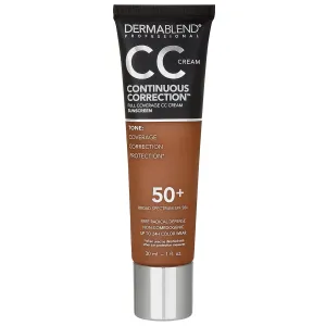 Dermablend Continuous Correction Tone-Evening CC Cream Foundation SPF 50 , Full Coverage Foundation Makeup & Color Corrector, Oil-Free