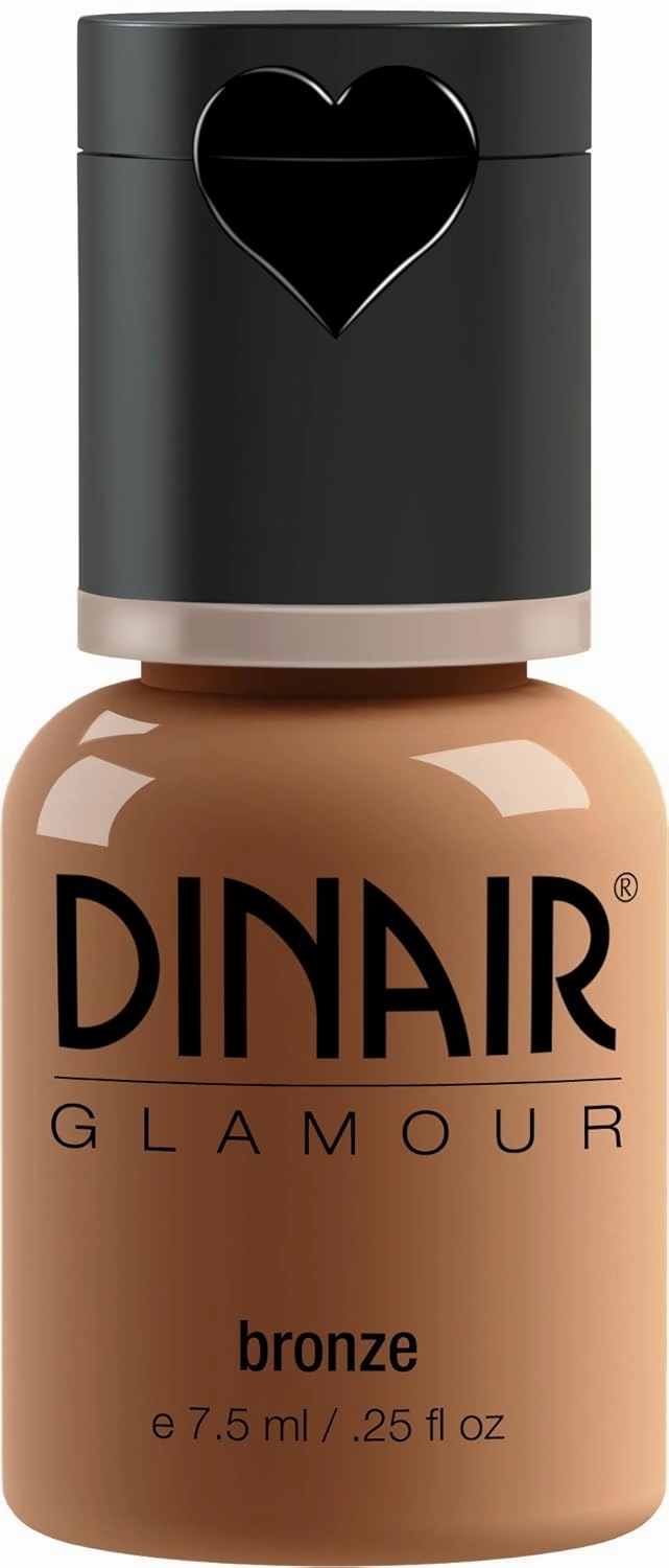Dinair Airbrush Makeup Foundation | Bronze | GLAMOUR: Natural, Light coverage, Matte 1/4 oz.