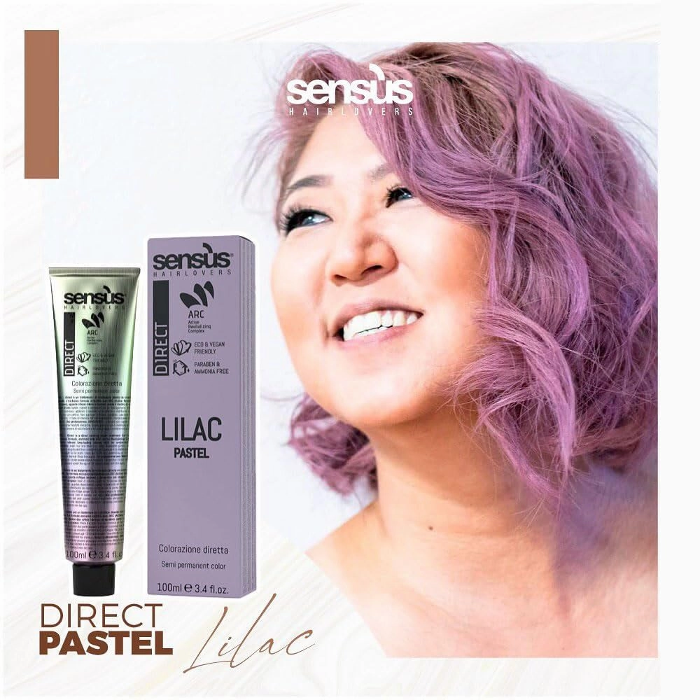 Direct Pastel - Direct coloring cream treatment for hair - Pastel Colors (Lilac, 100 ml.)