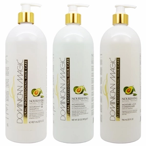 Dominican Magic Nourishing Shampoo & Conditioner & Moisture Lock Leave on 32oz "Set"