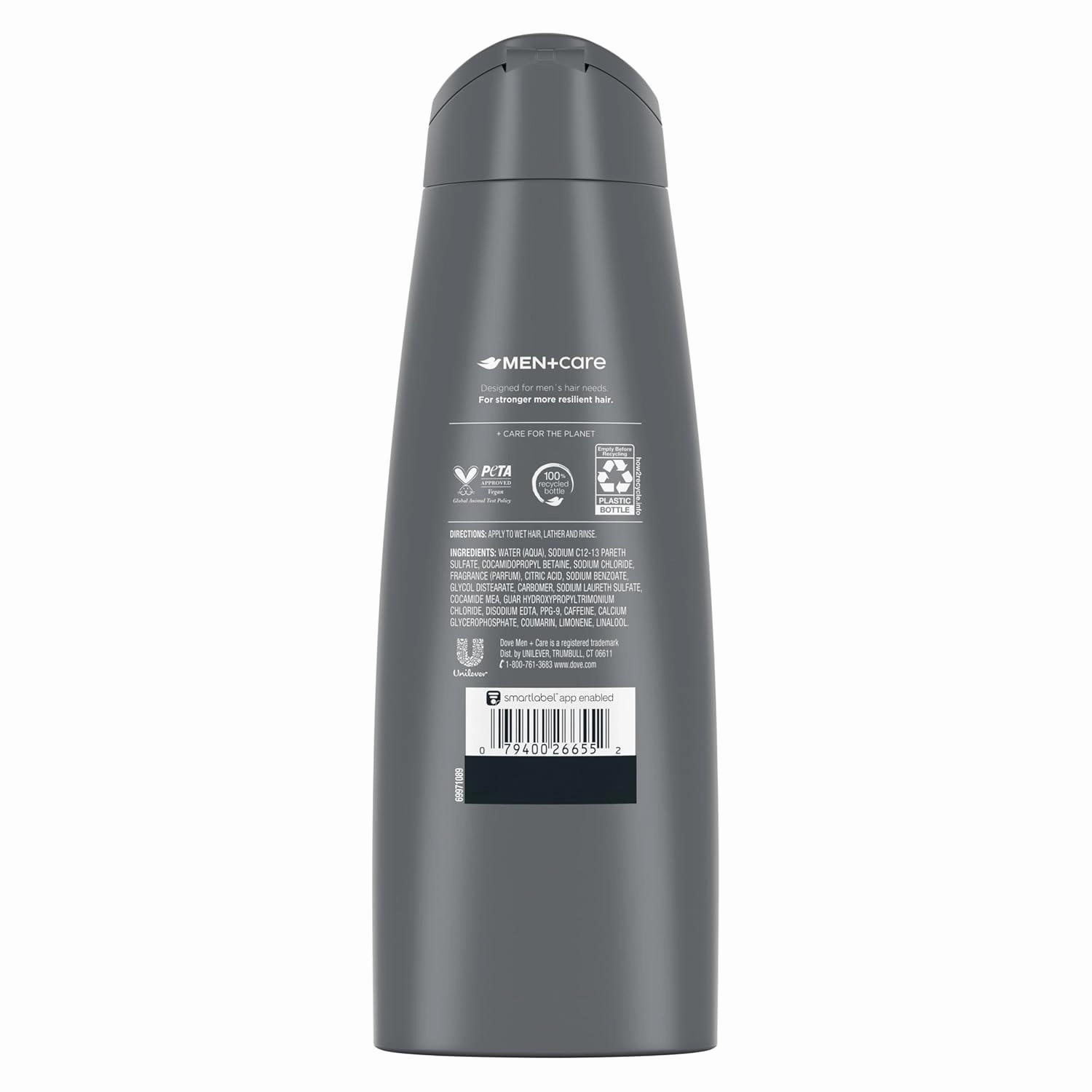 DOVE MEN   CARE Fortifying 2 in 1 Shampoo and Conditioner for Resilient and Thicker Hair Thick and Strong with Caffeine Helps Strengthen Thinning Hair 12 oz, Pack of 6