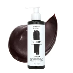 dpHUE Gloss , Dark Brown - 6.5 oz (8-12 Applications) - Semi-Permanent Hair Color & Conditioner - Lasts Up to Eight Washes - Paraben, SLS & SLES Sulfate Free - Vegan, Leaping Bunny Certified