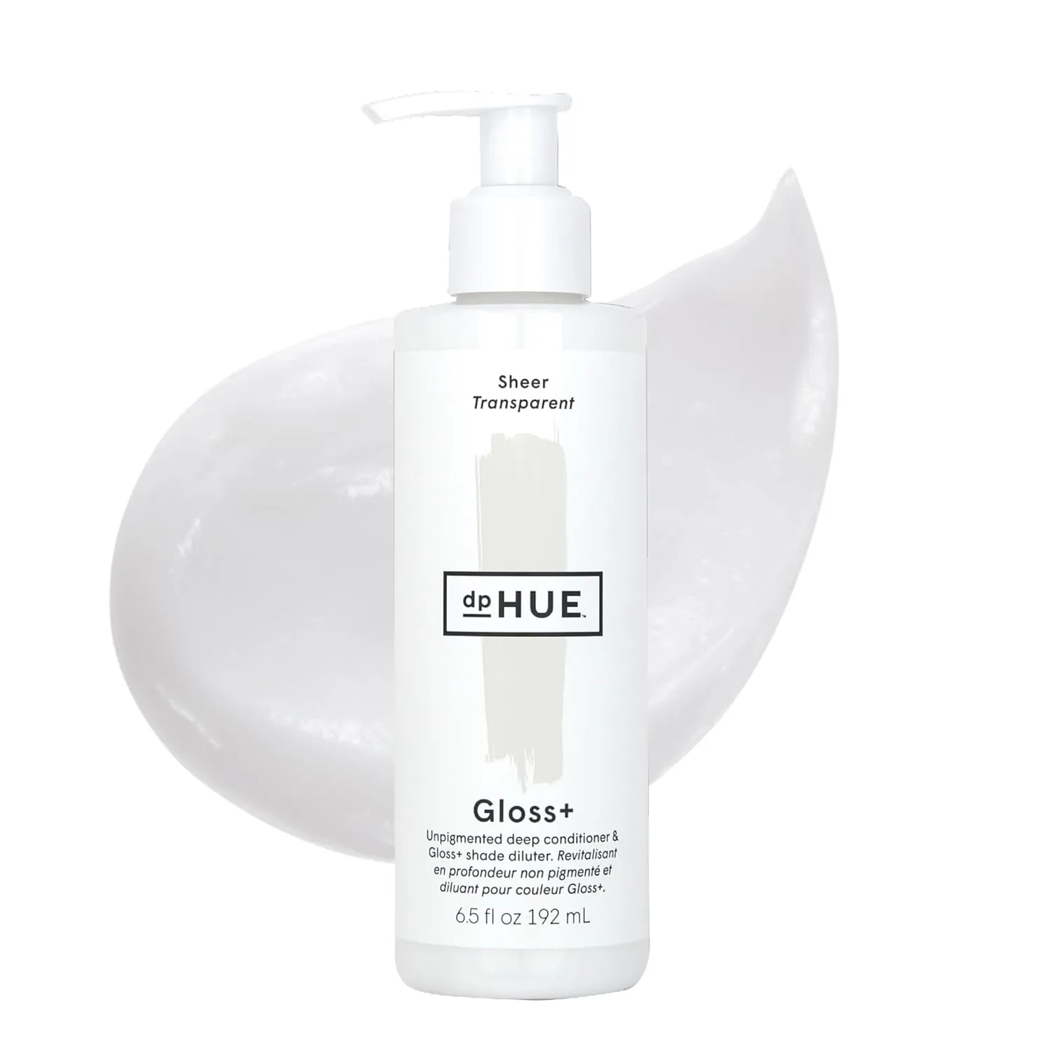 dpHUE Gloss , Sheer - 6.5 oz (8-12 Applications) - Unpigmented Deep Conditioner & Shade Diluter - Paraben, SLS & SLES Sulfate Free - Vegan, Leaping Bunny Certified