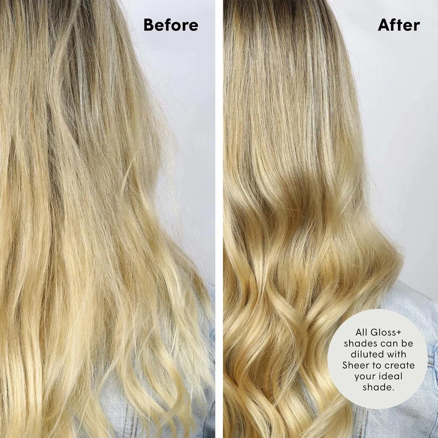 dpHUE Gloss , Sheer - 6.5 oz (8-12 Applications) - Unpigmented Deep Conditioner & Shade Diluter - Paraben, SLS & SLES Sulfate Free - Vegan, Leaping Bunny Certified